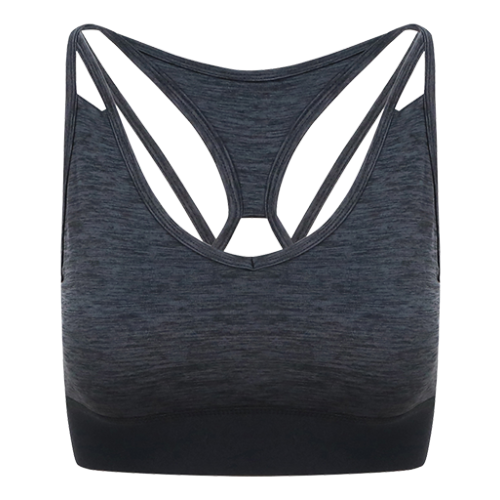 Ladies Battle Fit Cross Back Crop Top
